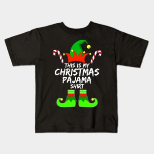 This Is My Christmas Pajama Funny Xmas Men Women - Gift For Boys, Girls, Dad, Mom, Friend, Christmas Pajama Lovers - Christmas Pajama Lover Funny Kids T-Shirt